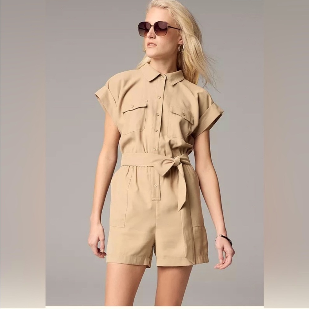 Vera Wang utility romper with POCKETS
